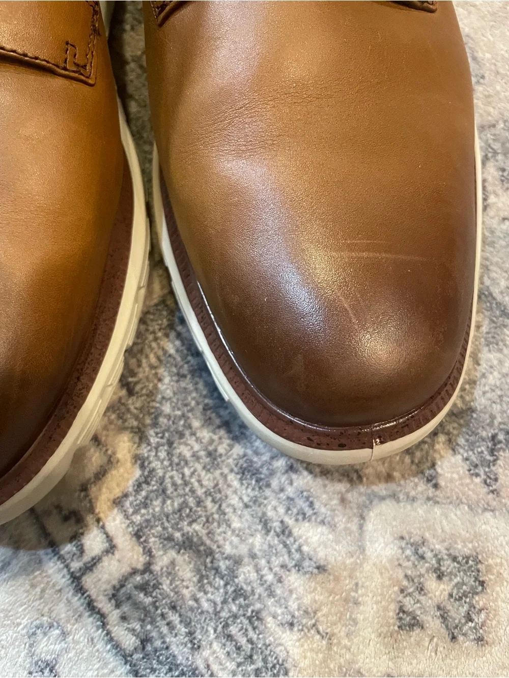Johnston & Murphy Men's Casual Lace-Up Leather Oxfords in Brown
